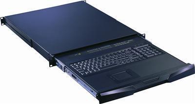 RK-2b Cyberview Rackmount Keyboard Short Depth with Combo USB and PS2 Interface Compact Trackball