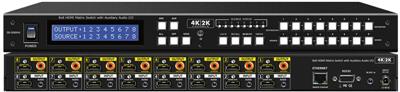 8x8 HDMI Matrix Switch with Digital Audio full EDID Management 4Kx2K Support and 3D Capable