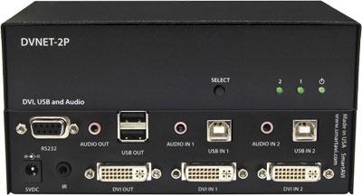 DVN-2PS SmartAVI 2 Port USB DVI KVM Switch with Audio