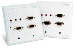 XTWALL Extend High Definition VGA Video, Stereo Audio, RS-232 and IR Signals up to 1,000 feet via Wall Plates with CAT5 Cabling