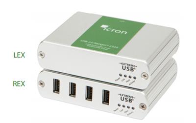 00-00411 Icron Ranger 2324 USB 2.0 Four Port Multimode Fiber 500m Extender