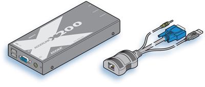AdderLink X200 VGA/USB KVM Extender up to 100 Meters