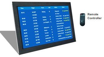 26" WideScreen Industrial LCD Display with VGA/HDMI/S-VIDEO/BNC and Aluminium Front Bezel