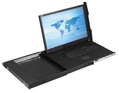 X124e Cyberview 1U 24" 1920 x 1200 Rackmount Monitor Keyboard Drawer with Touchpad