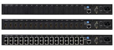 8x8 HDMI Matrix Routing Switcher HDMI or Cat5e/Cat6 Connectors Rackmount with IR Remote, RS232 or LAN Control