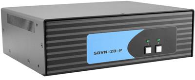 2-Port Dual-head Secure Pro DVI-I KVM Switch with KB/Mouse USB Emulation and CAC port