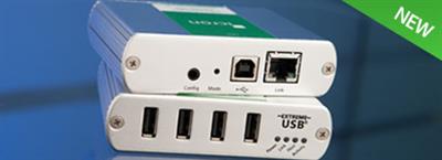 00-00376 4 Port Icron 2304GE-LAN USB 2.0 Ethernet LAN Extender System