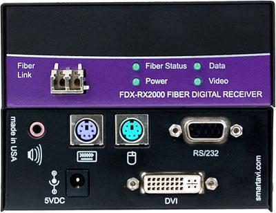 FDX-2000S SmartAVI Fiber KVM Extender upto 1400ft