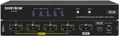 Shinybow SB-5654K 1x4 HDMI - UHD 4K2K Distribution Amplifier w/ Scaler