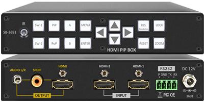 2x1 HDMI PiP/PoP Selector Switch Scaler