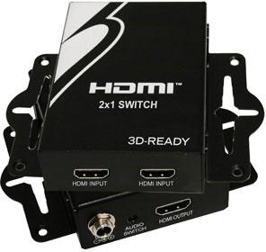 2 Port HDMI Switch 3D Ready
